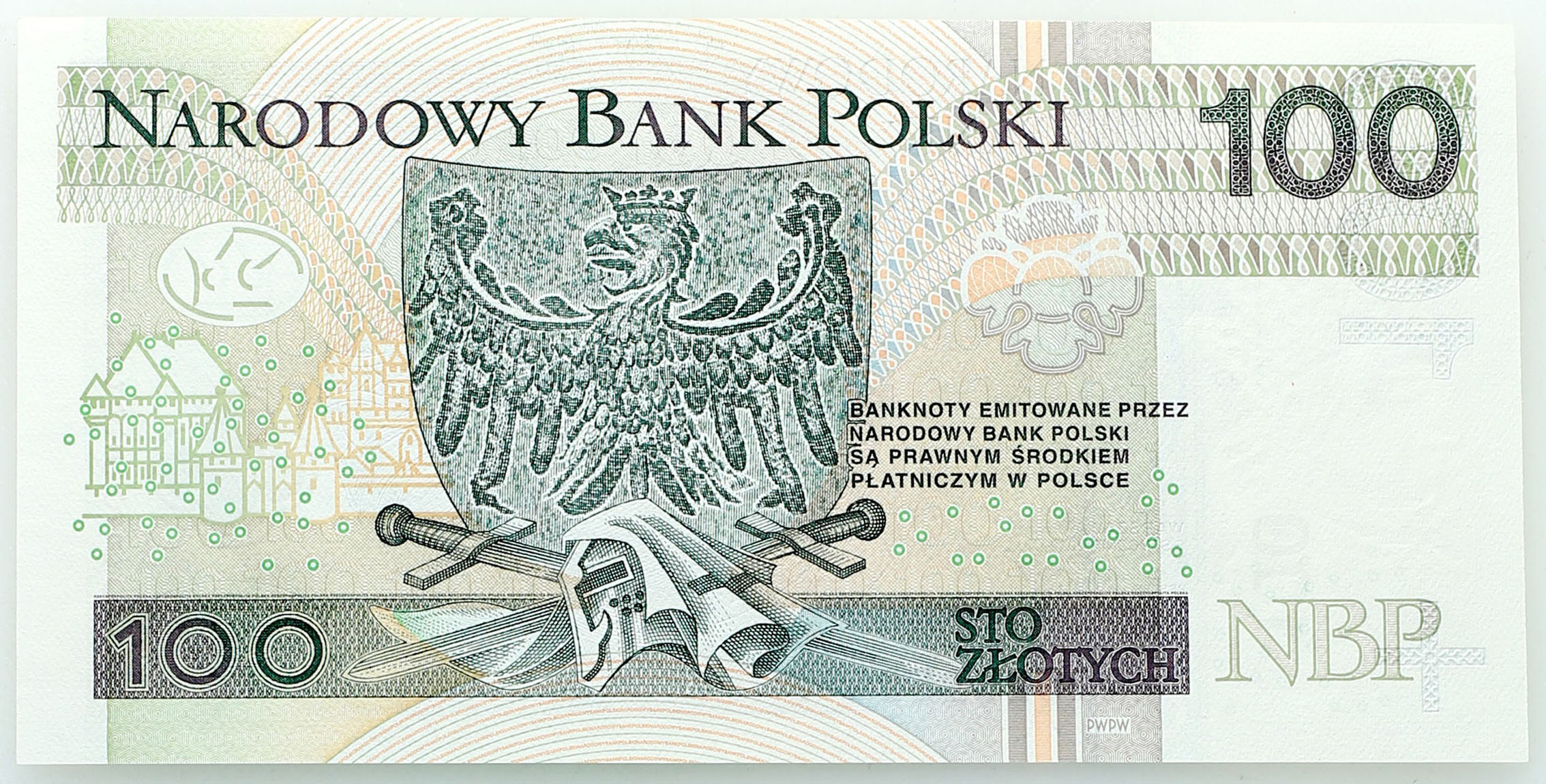 100 złotych 2012, seria AR - RADAR
